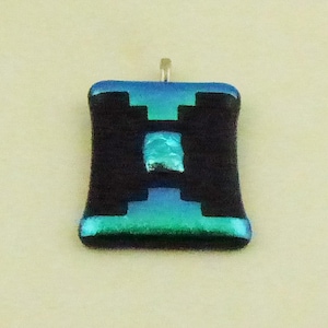 Dichroic Fused Glass Pendants