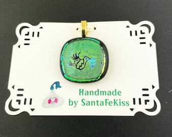 Fused Glass Pendant, a special gift for Mother's Day