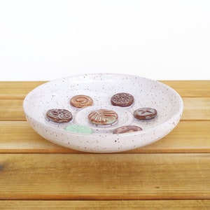Soap Dish Ceramic, Stoneware Pottery, Glossy White Glaze, Bathroom Decor image 4