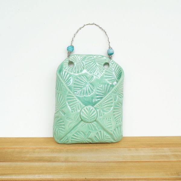 Ceramic Wall Envelope Vase Etsy