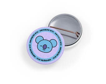 BT21 Face Round Pin | Round Pins