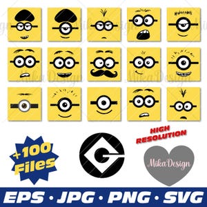 Minion Face Iron on Transfer - Etsy