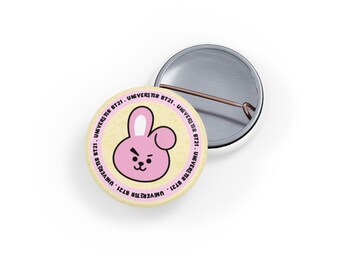 BT21 Face Round Pin | Round Pins