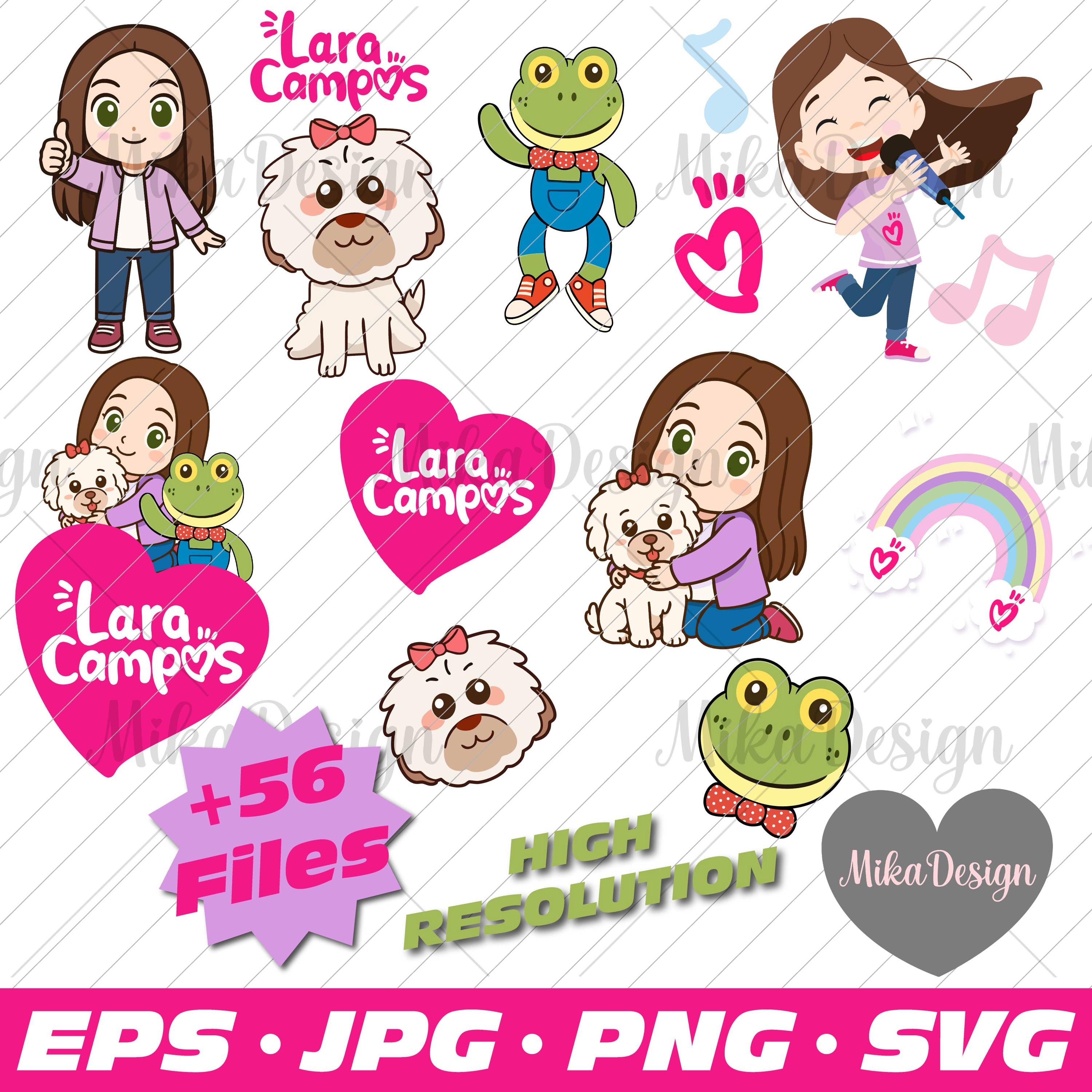 Lara Cliparts, Lara Campos SVG, Teen Singer Design, Lara Campos