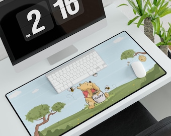 Cute Bear Inspired Desk Mat, Mouse Ears, Office Supplies, Mouse Pad, Computer Desk PadCopy of Mouse Desk Mats