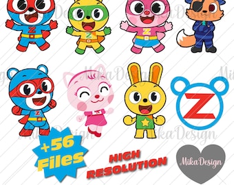 Super Z Clipart, Hero Super Z SVG, Super Z Tshirt Design, Little Hero Sublimation, Super Z sitting down with the sleeping face