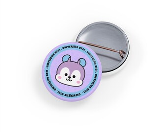 BT21 Face Round Pin | Round Pins