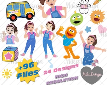 Ms Rachel Cliparts, Theacher SVG, Rachel Tshirt Design, Rachel Sublimation, Ms Rachel Characters