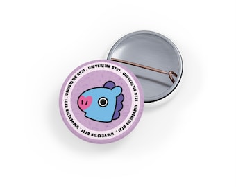 BT21 Face Round Pin | Round Pins