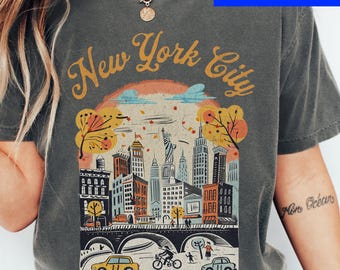 Vintage NYC Graphic Tee: Unisex Retro New York City T-Shirt