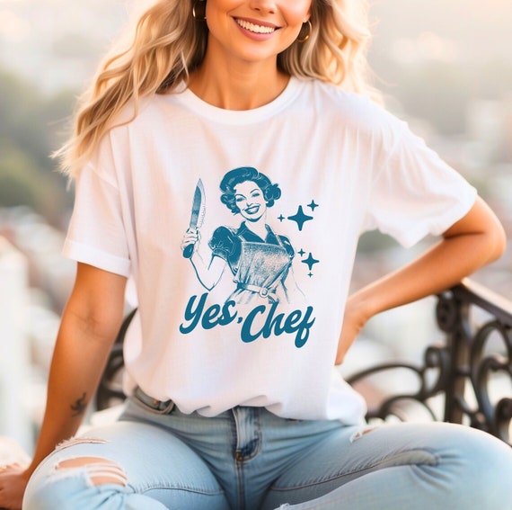 Chef Shirt - Vintage Retro Chef Knife T-Shirt Chef Shirt - Vintage Retro Chef Knife T-Shirt