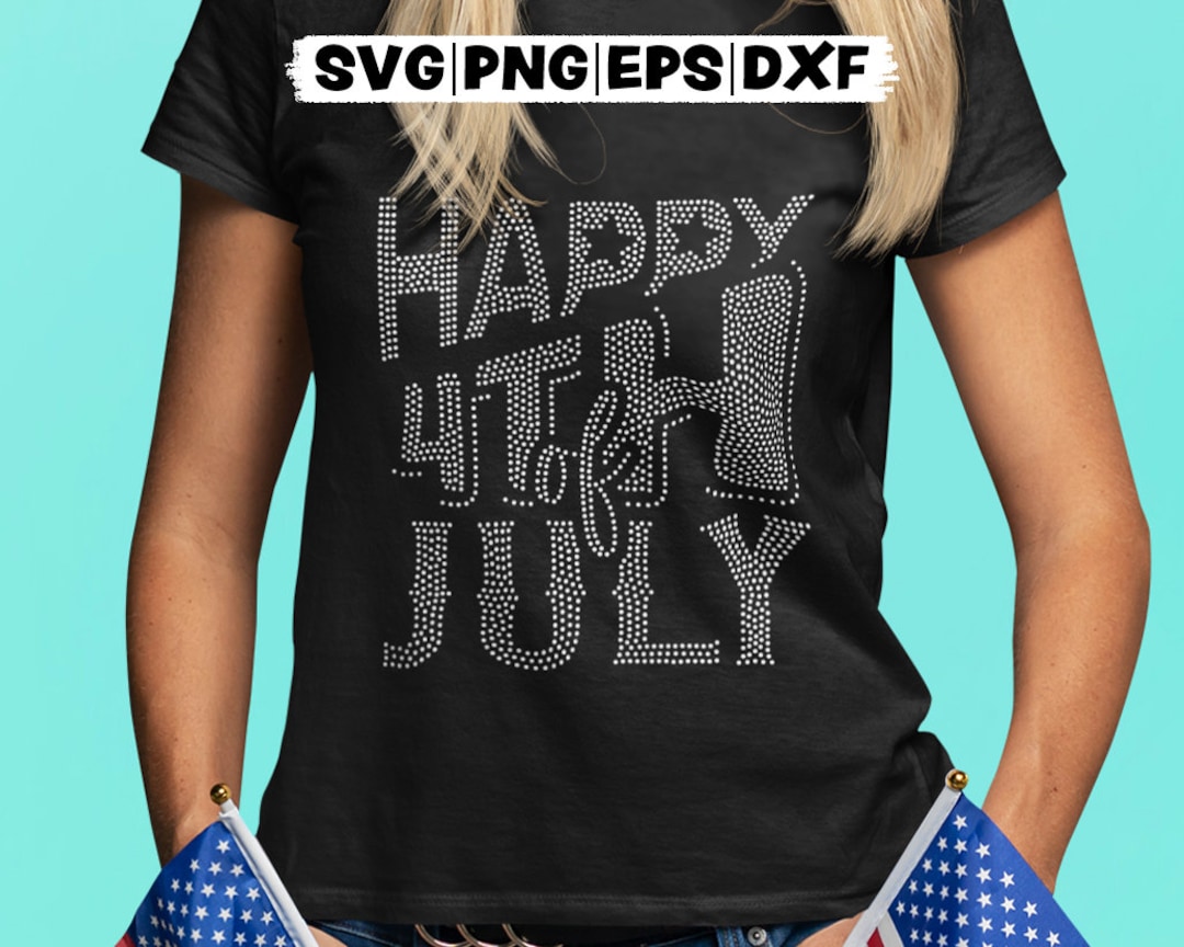Patriotic 4th of July Rhinestone Template - Multi-format Files for ...
