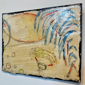 Fresco de acuarela de creación cósmica de oLiveLand