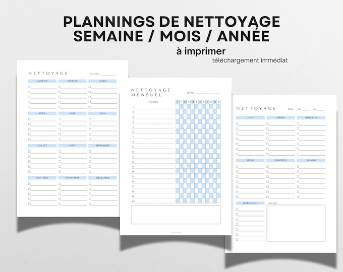 Check List De Nettoyage En Français / Checklist De Menage à Imprimer En