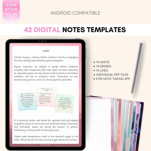 Samsung Notes Templates: Grid - Lined Notes (PDF Download)