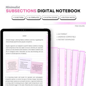 Samsung Notes Digital Notebook: Pink Pastel Sticky Notes - Covers