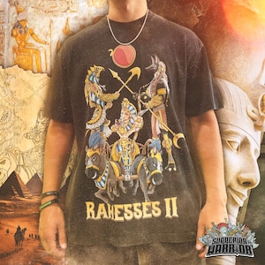 Koszulka Starożytny Egipt Koszulka Faraon Koszulka Ramzes II Koszulka Historia Koszulka