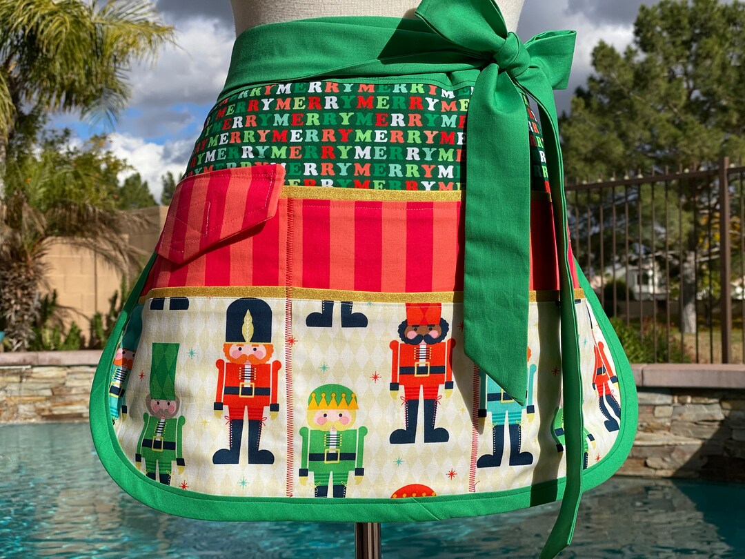 Nutcracker Christmas Sassy Half Vendor Apron Ready to Ship Etsy