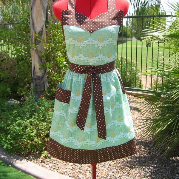 Amy Butler's Nouveau Trees - Sassy and Chic Apron