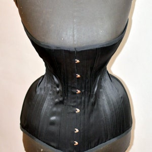 Black Edwardian Corset image 2