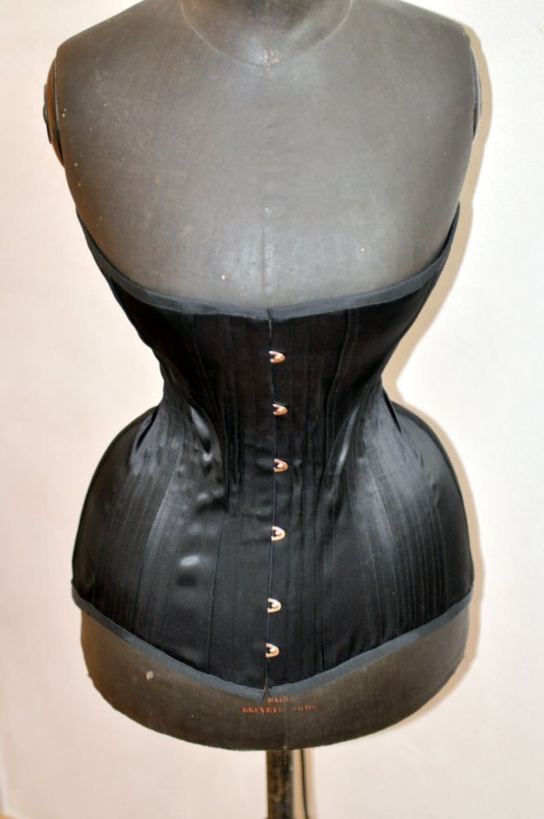 Black Edwardian Corset image 2