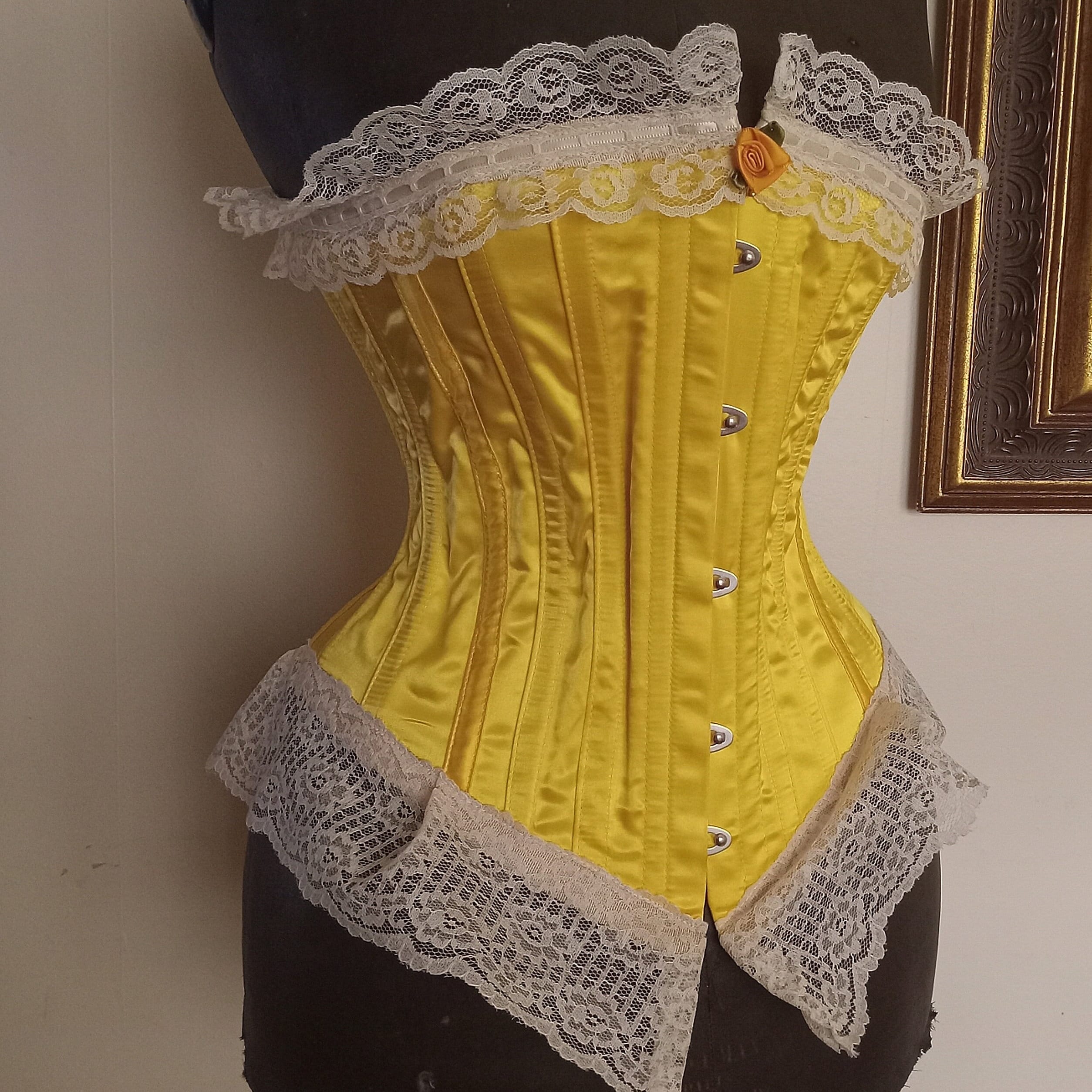 vintage yellow corset コルセット イギリス 71DkiEmgkPL._SY350_QL65_.jpg