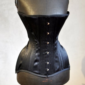 Black Edwardian Corset image 3