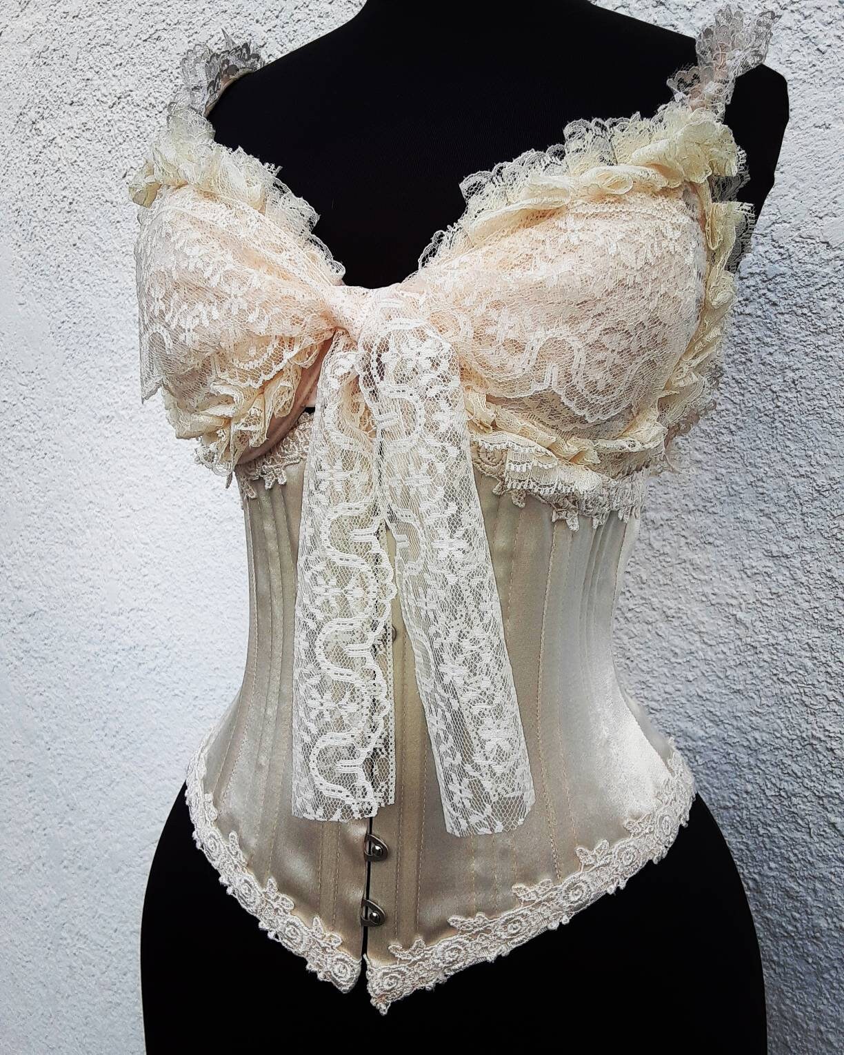 Delphine unmentionables handmade ivory Ruffled Victorian | Etsy