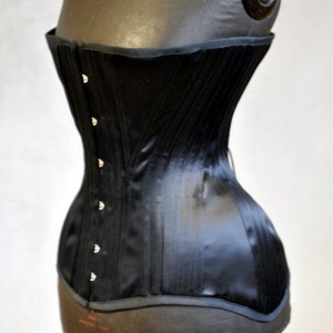 Black Edwardian Corset image 1