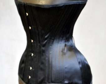 Black Edwardian Corset