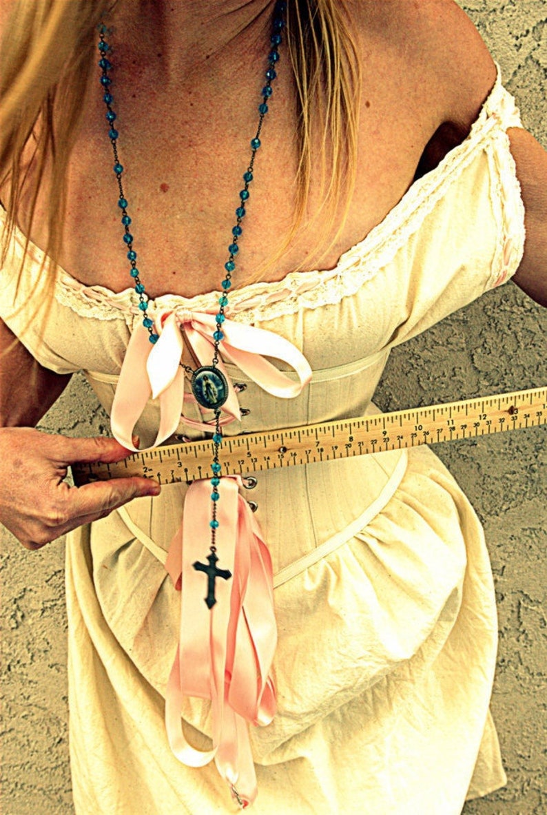 Wench Corset and Chemise, Renaissance faire costumes, Cotton Nightgown, Bohemian image 1