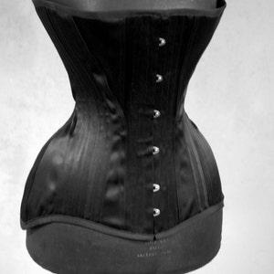 Black Edwardian Corset image 5