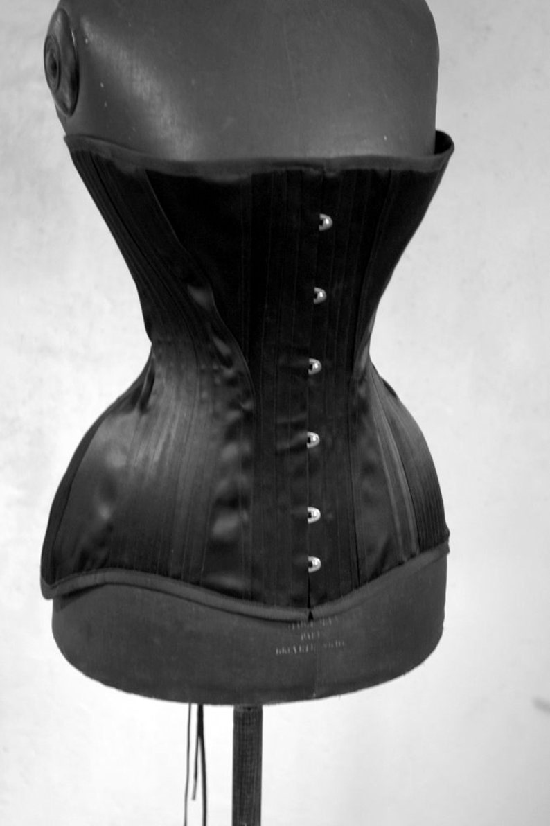 Black Edwardian Corset image 5