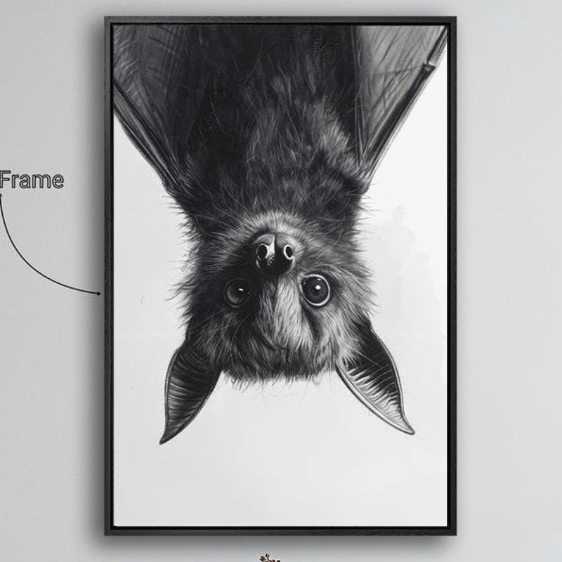 Bat Art Print - Etsy