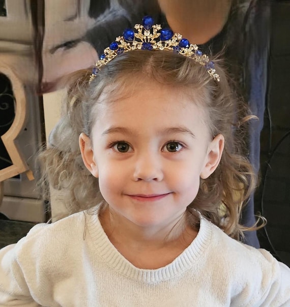 Rhinestone Flower Girl Tiara: Wedding Headpiece, Birthday Crown