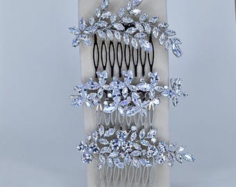 Pettine Da Sposa Con Cristalli E Diamanti - Accessorio Per Capelli Scintillante, Perfetto Per Matrimonio E Cerimonie