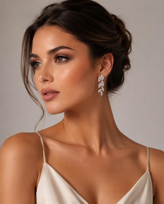 Bridal Necklace set Silver Wedding Jewelry for Bride Silver Bridal Jewelry Bridal Necklace Set Bridal Jewelry Set Bridesmaid Jewelry
