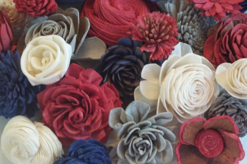 Sola Wood Flower Assortment Set of 30 / Sola Wood Flowers Etsy