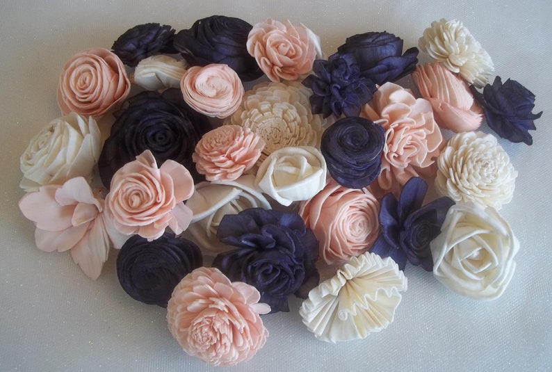 Sola Wood Flower Assortment Set of 30 Sola Wood Flowers Etsy