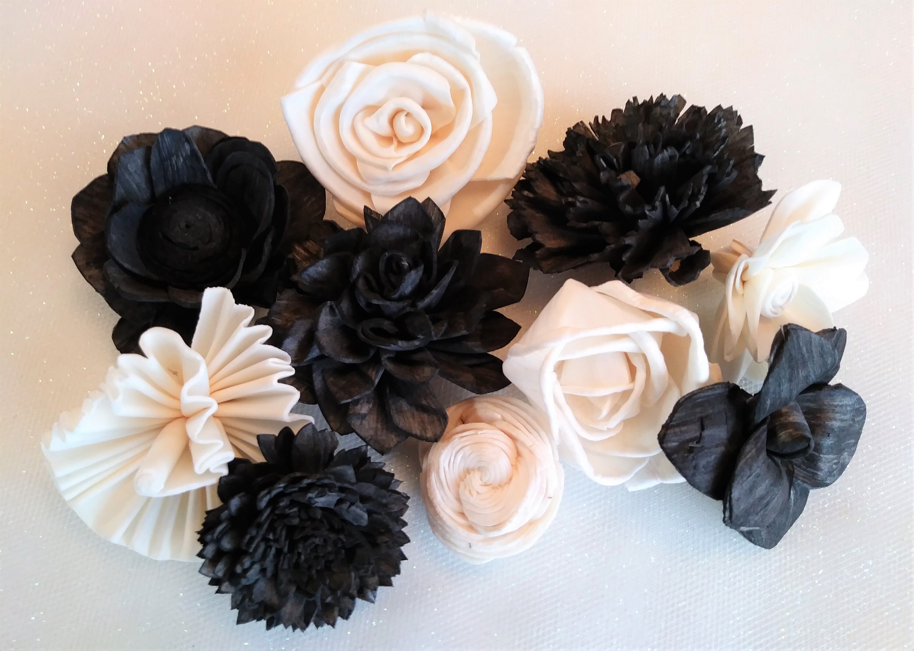 Sola Wood Flower Assortment Set of 10 Sola Wood Flowers / Etsy