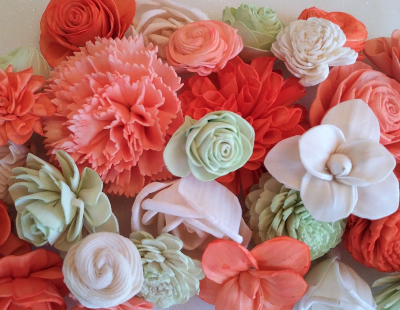 Sola Wood Flower Assortment Set of 30/ Sola Wood Etsy