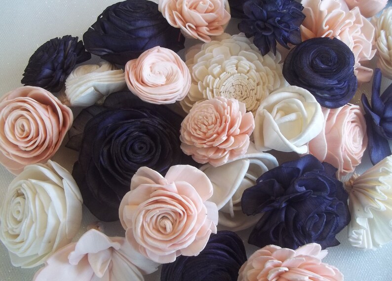 Sola Wood Flower Assortment Set of 30 Sola Wood Flowers Etsy