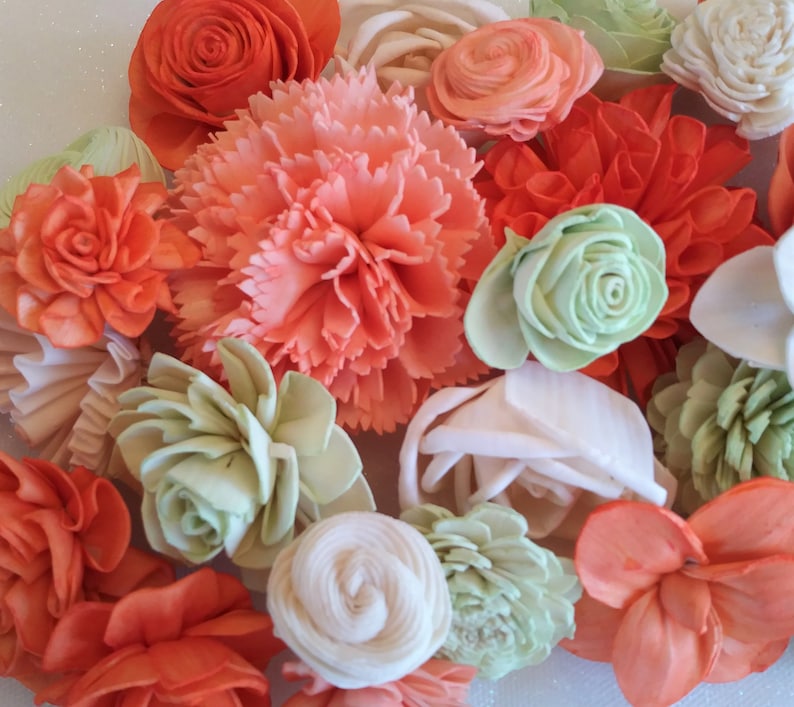 Sola Wood Flower Assortment Set of 30/ Sola Wood Etsy