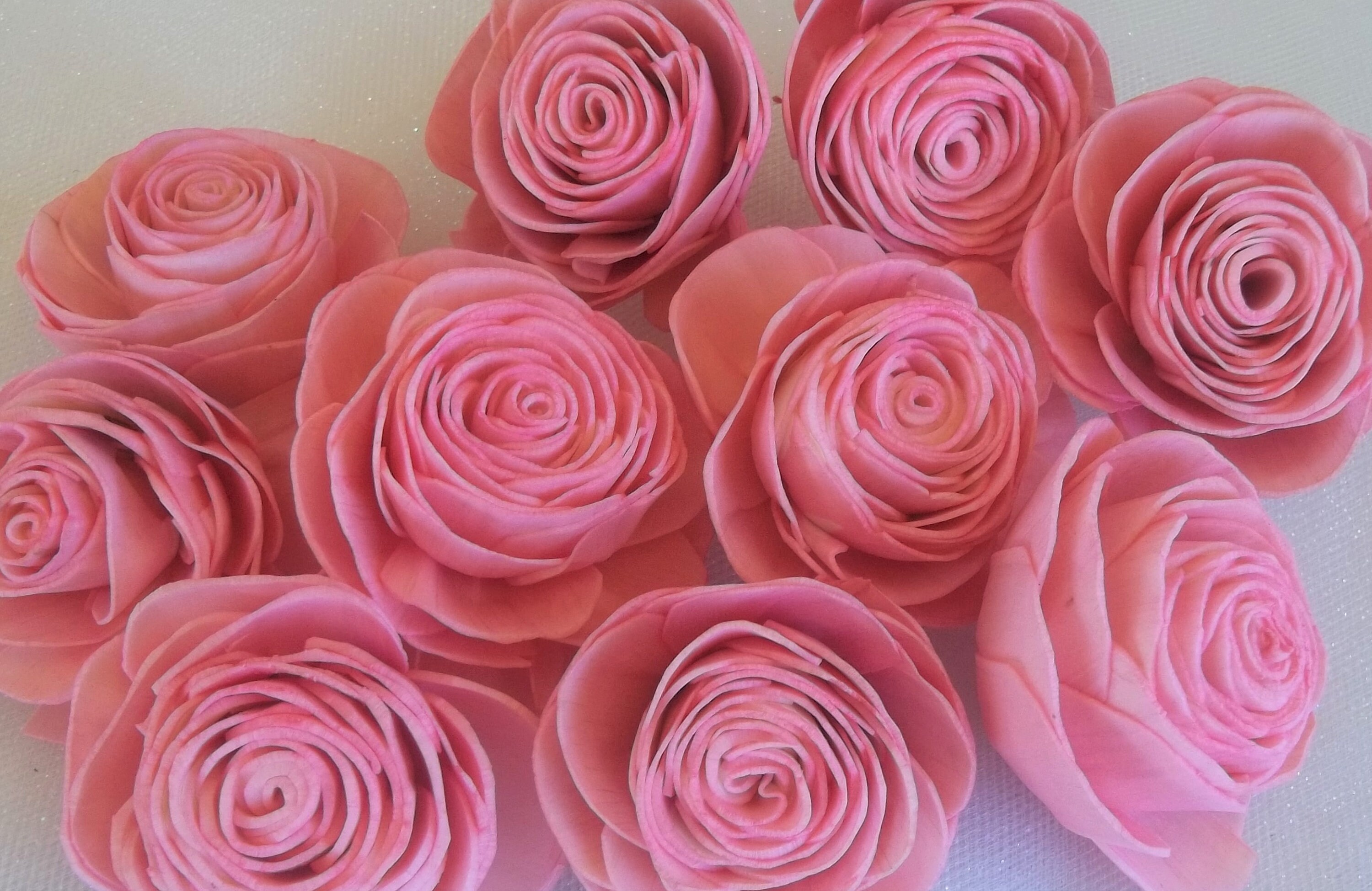 Sola Wood Beauty Roses Set of 10 Sola Wood Flowers Aurora Etsy