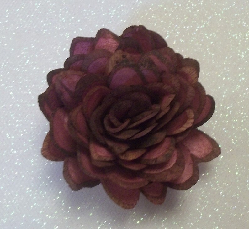DIY Sola Wood Almond Wedding Flowers Wine 2 size Crafts Wedding Skins Home Decor Sola Wood Flowers Dyed Set of 10