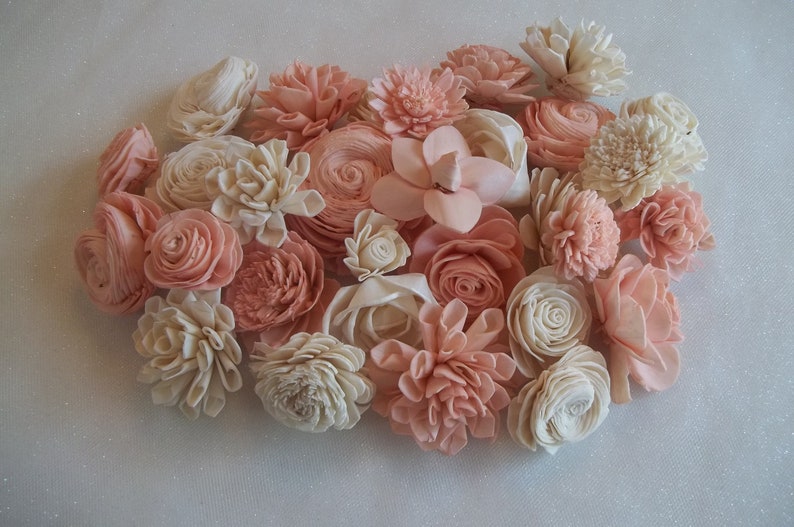 Sola Wood Flower Assortment Set of 30 / Sola Wood Flowers Etsy