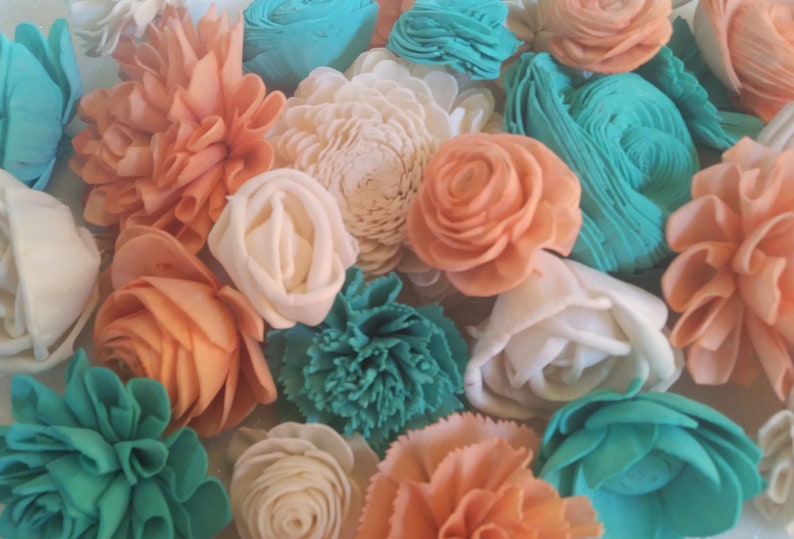 Sola Wood Flower Assortment Set of 30 / Sola Wood Flowers Etsy
