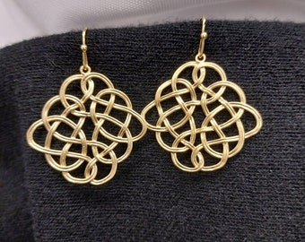 18K Gold-Plated "Celtic Knot" Earrings