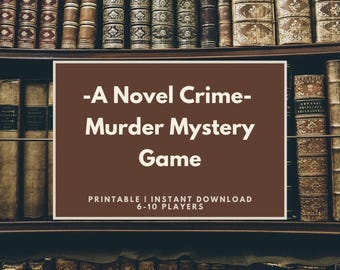 Literarisches Murder Mystery Game - Party zum Ausdrucken, 6-10 Spieler (Digitaler Download)