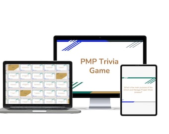 Project Management Trivia Game | PMP Quiz | 50 Questions + Bonus | Digital Download
